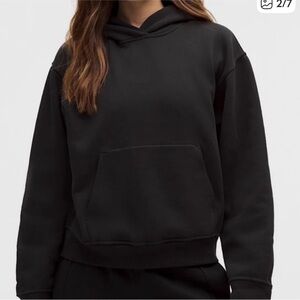 Lululemon Oversized Steady State Hoodie Black Women's fits sizes 2 / 4 /6 XXS